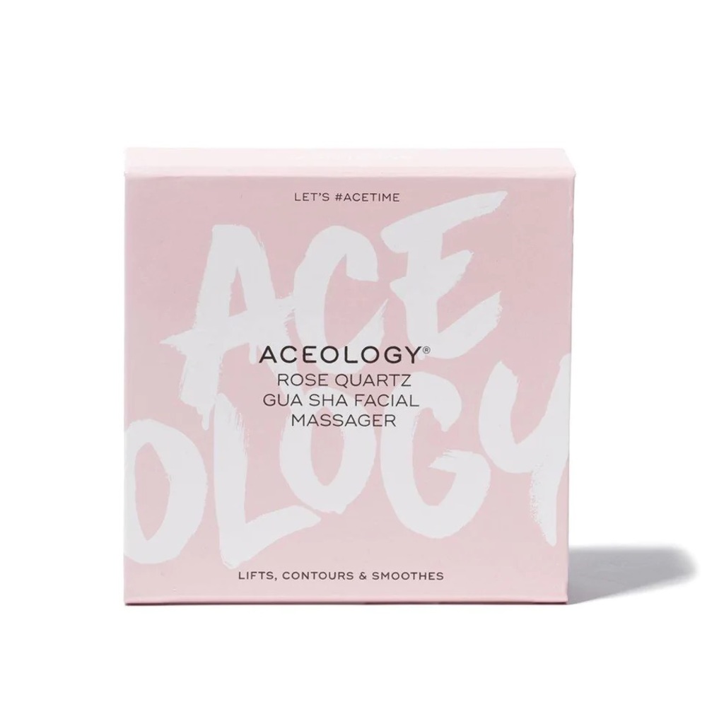Aceology ROSE QUARTZ GUA SHA FACIAL MASSAGER